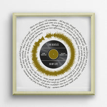 Load image into Gallery viewer, Valentine&#39;s Day Gift - Beatles &quot;In My Life&quot; Wall Art - Song Lyrics Wall Art - Beatles Song Lyrics