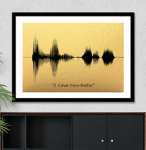 Load image into Gallery viewer, Custom Sound Wave Art | Anniversary Gift for Her | Sound Wave Print