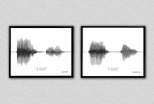 Load image into Gallery viewer, Sound Wave Art Print Wedding Vow Prints Anniversary Gift for Couples