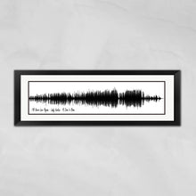 Load image into Gallery viewer, Custom Song Wave Print, Song Sound Wave Art, Soundwave Art Print, Wall Art Print