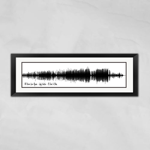 Custom Song Wave Print, Song Sound Wave Art, Soundwave Art Print, Wall Art Print