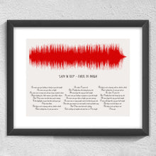 Load image into Gallery viewer, 2nd Anniversary Gift Wedding Song Sound Wave | Wedding Song Lyrics