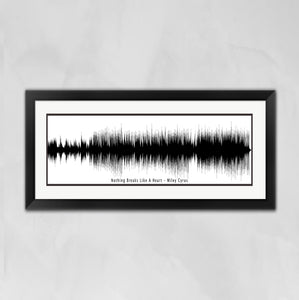 Custom Song Wave Print From Your Favorite Song - Custom Sound Wave Art